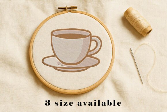 Coffee Cup Embroidery Design File Review