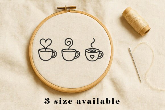 Coffee Cup Heart Embroidery Design Review