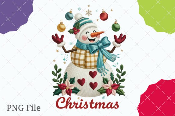 Faux Embroidery Snowman Review