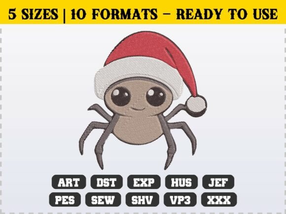Funny Quirky Christmas Spider Embroidery Review