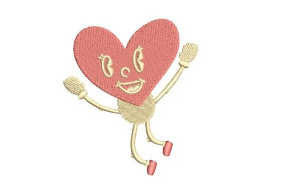 Retro Heart Character Embroidery Design Review