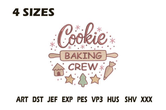 Review: Cookie Baking Crew Embroidery for Boutique Sweatshirts