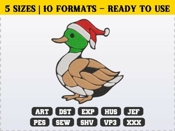 Review: Funny Christmas Duck Holiday Embroidery