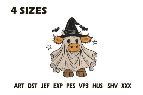 Review: Ghost Cow Halloween Embroidery