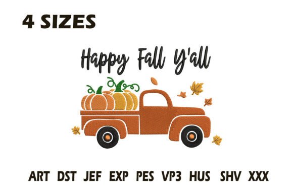 Review: Happy Fall Y’all Truck Embroidery Design