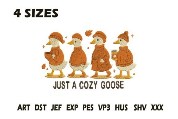Review: Just a Cozy Goose Fall Embroidery Design