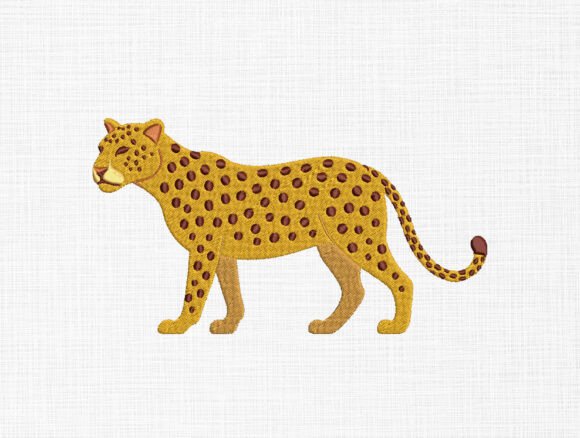 Review: Leopard Animal Embroidery Design for Real Projects