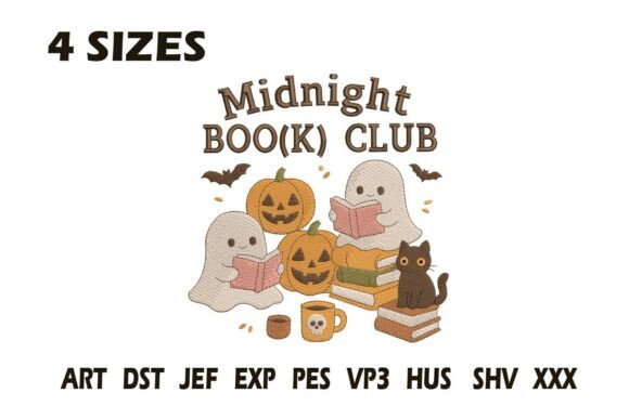 Review: Midnight Book Club Embroidery Design