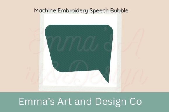 Review: Speech Bubble Machine Embroidery Design