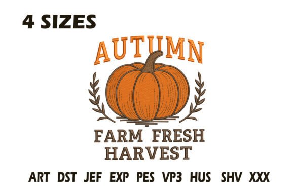 Reviewing Autumn Farm Fresh Harvest Embroidery Des