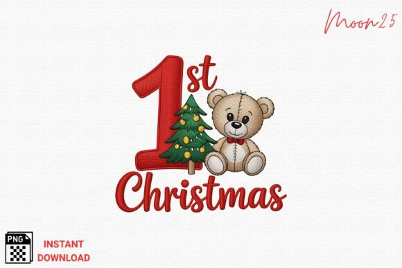 Reviewing Baby 1st Christmas Embroidery PNG for Etsy