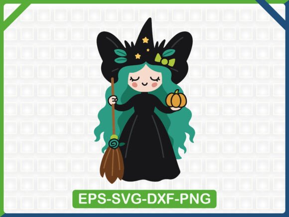 Reviewing Cute Witch Holding Pumpkin Embroidery for Etsy Shops