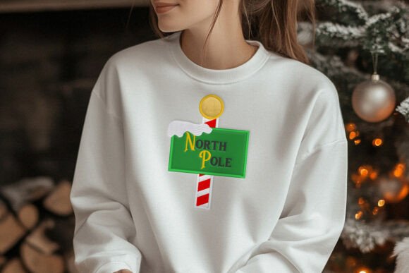 Reviewing North Pole Sign Applique Embroidery