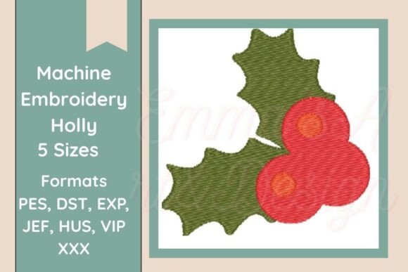 Reviewing the Holly Leaf Machine Embroidery Design