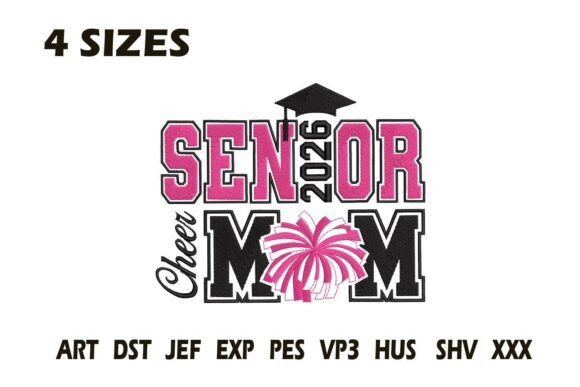 Selling Senior Cheer Mom 2026 Embroidery at Craft Fairs