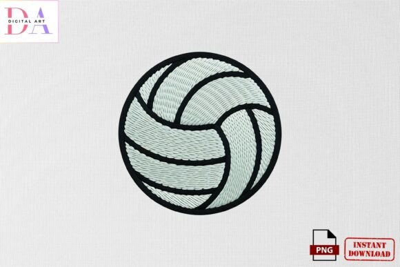Volleyball Sports Embroidery PNG Review for Etsy Sellers